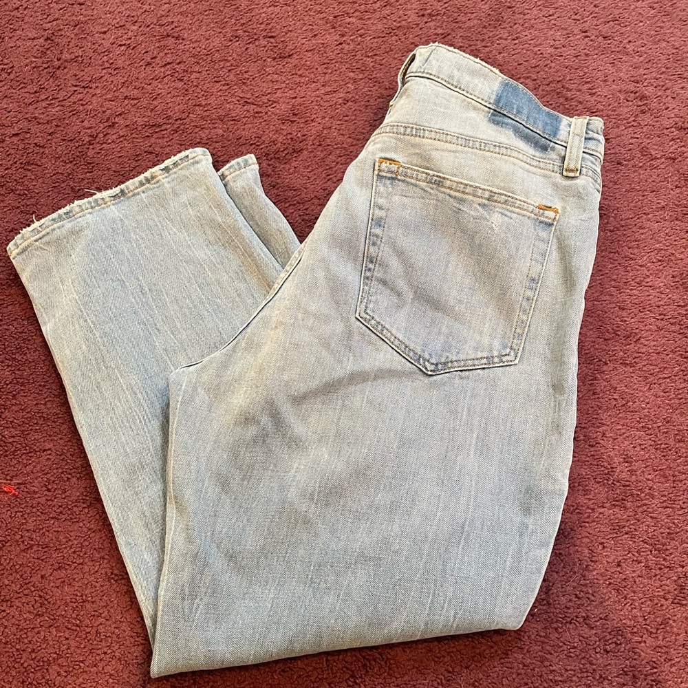 Abercrombie The Ankle Straight Ultra High Rise